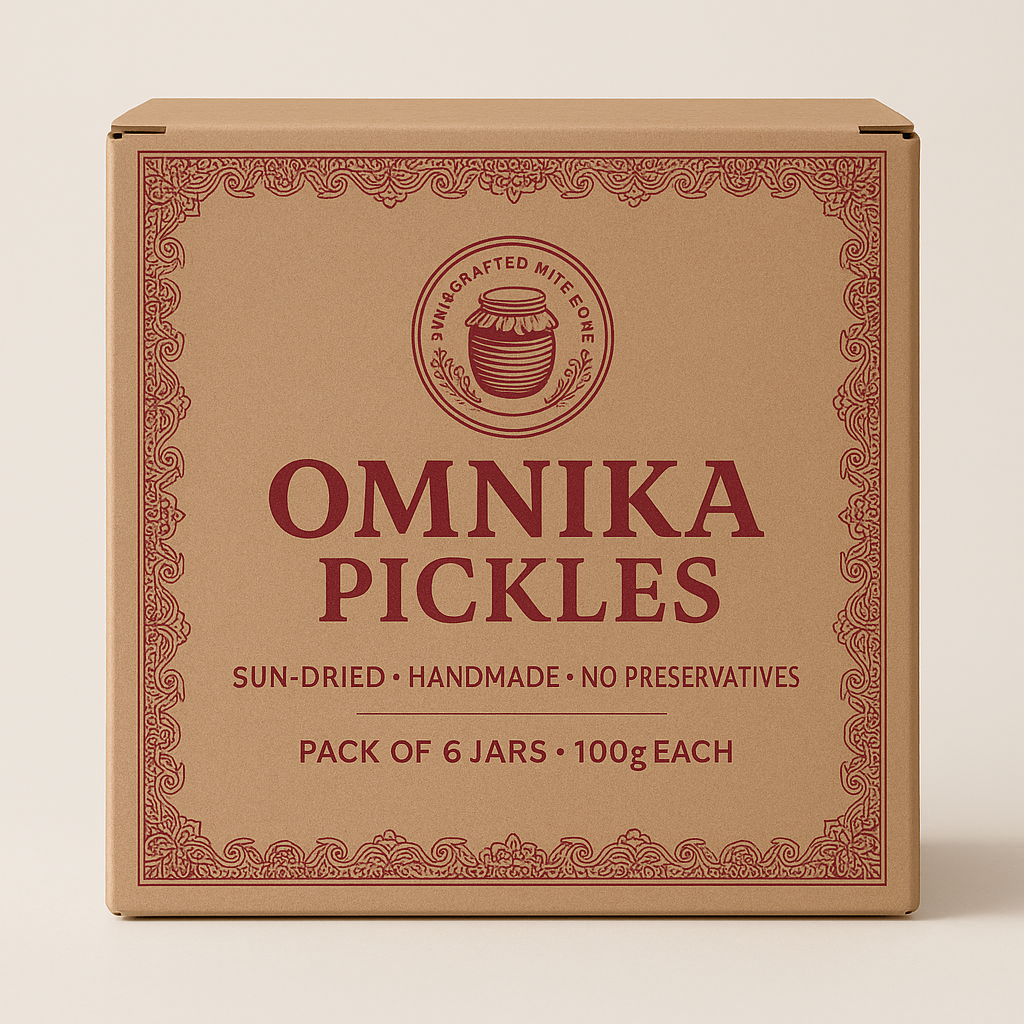 Pack of 6 Pickles Jar | Omnika Pickle
